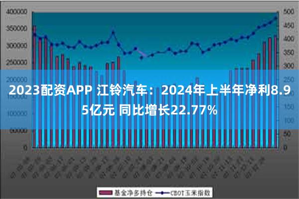 2023配资APP 江铃汽车：2024年上半年净利8.95亿元 同比增长22.77%