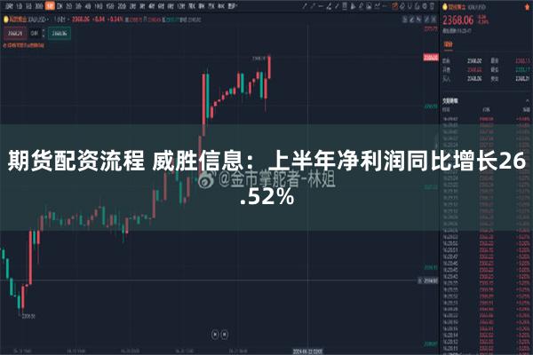 期货配资流程 威胜信息：上半年净利润同比增长26.52%