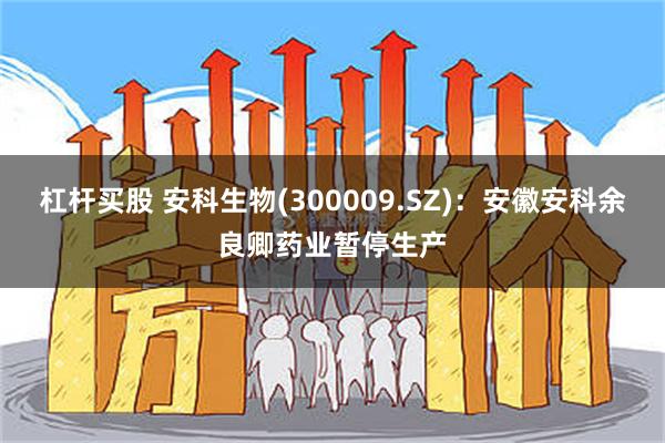 杠杆买股 安科生物(300009.SZ)：安徽安科余良卿药业暂停生产