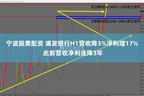 宁波股票配资 浦发银行H1营收降3%净利增17% 此前营收净利连降3年